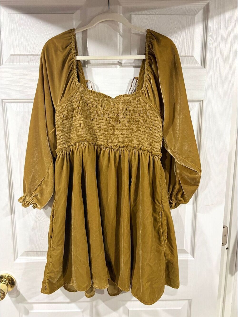 #242 Free People Crushed Velvet Dress